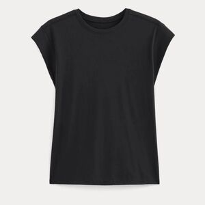 NWT Everlane Black THE MUSCLE TEE IN ESSENTIAL COTTON Short Sleeve Tee Large